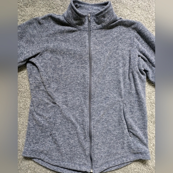 Duluth Trading Full Zip Fleece Jacket Frost Lake Gray Size Medium - Picture 2 of 5